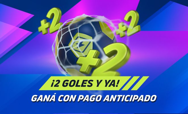 Pago Anticipado Jugabet: Ganá con 2 Goles de Ventaja